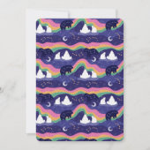 Northern Lights Flat Grußkarte Einladung (Vorderseite)