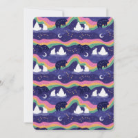 Northern Lights Flat Grußkarte