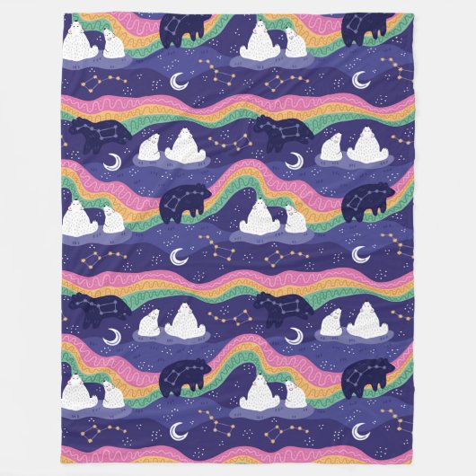 Northern Lights Fleece Blanket (Vorderseite)