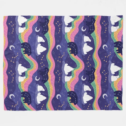 Northern Lights Fleece Blanket (Vorderseite (Horizontal))