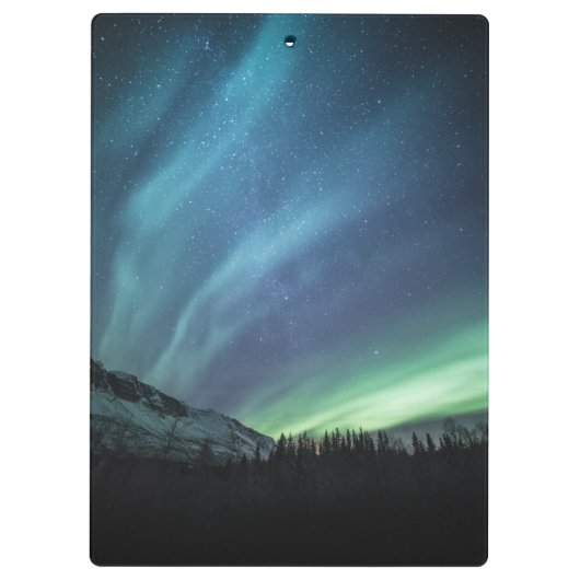 Northern Lights Foto Klemmbrett (Rückseite)