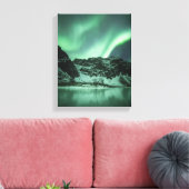 Northern Lights Foto Leinwanddruck (Insitu (Wohnzimmer))