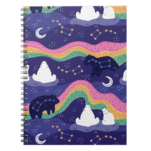 Northern Lights Foto Notebook Notizblock (Vorderseite)
