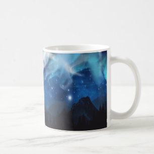Northern Lights, Galaxy, Stars Coffee Tasse, Cup Kaffeetasse