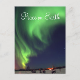Northern Lights Holiday Postkarte