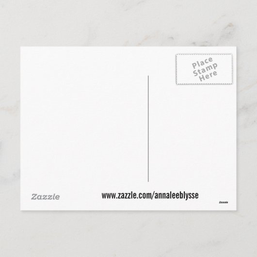 Northern Lights Holiday Postkarte (Rückseite)