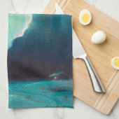 Northern Lights, Juneau, Alaska von Sydney Laurenc Geschirrtuch (Viertel Falte)