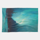 Northern Lights, Juneau, Alaska von Sydney Laurenc Geschirrtuch (Horizontal)