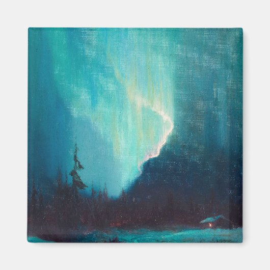 Northern Lights, Juneau, Alaska von Sydney Laurenc Magnet (Vorne)