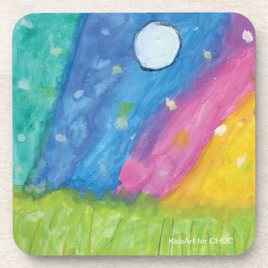 Northern Lights - KidsArt für CHOC Getränkeuntersetzer (Vorderseite)