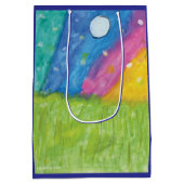 Northern Lights - KidsArt für CHOC Mittlere Geschenktüte (Rückseite)