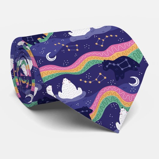 Northern Lights-Krawatte Krawatte (Gerollt)