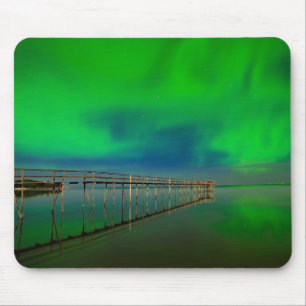 Northern Lights Lake Winnipeg Canada, Manitoba Mousepad