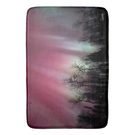 Northern Lights - Large Bath Mat Badematte (Vorderseite Vertikal)