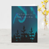 Northern Lights Liebe Card Karte (Gelbe Blume)