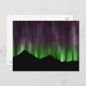 Northern Lights-Linien Postkarte (Vorne/Hinten)