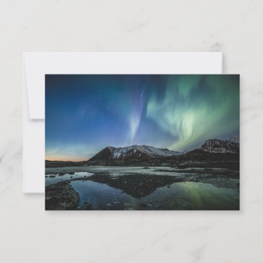 Northern Lights Lofoten Islands Card (Vorderseite)