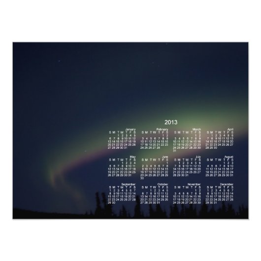 Northern Lights Loop; Kalender 2013 Fotodruck (Vorne)