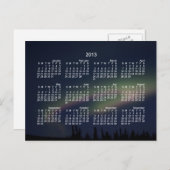 Northern Lights Loop; Kalender 2013 Postkarte (Vorne/Hinten)