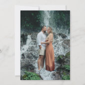 Northern Lights Magical Moment Photo Save the Date (Rückseite)