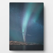 Northern Lights Milky Way Fotoplatte (Vorderseite)