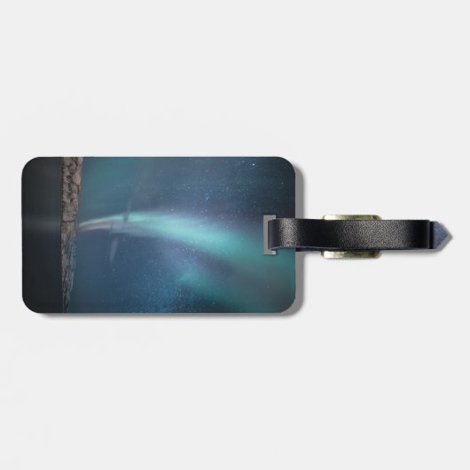 Northern Lights Milky Way Gepäckanhänger (Rückseite horizontal)