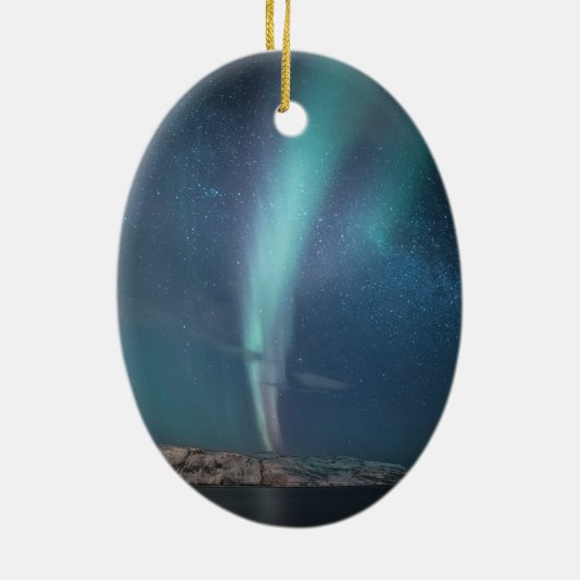 Northern Lights Milky Way Keramik Ornament (Hinten)