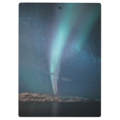 Northern Lights Milky Way Klemmbrett (Rückseite)