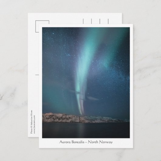 Northern Lights Milky Way Postkarte (Vorne/Hinten)