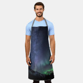 Northern Lights Milky Way Schürze (Getragen)