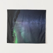 Northern Lights Milky Way Wandteppich (Vorderseite (Horizontal))