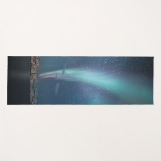 Northern Lights Milky Way Yogamatte (Vorderseite (Horizontal))