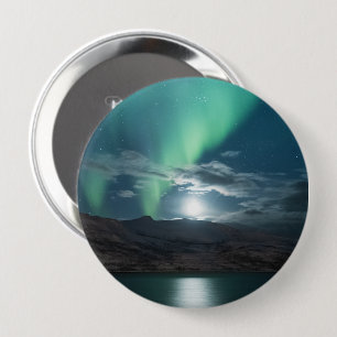 Northern Lights Moonlight Button