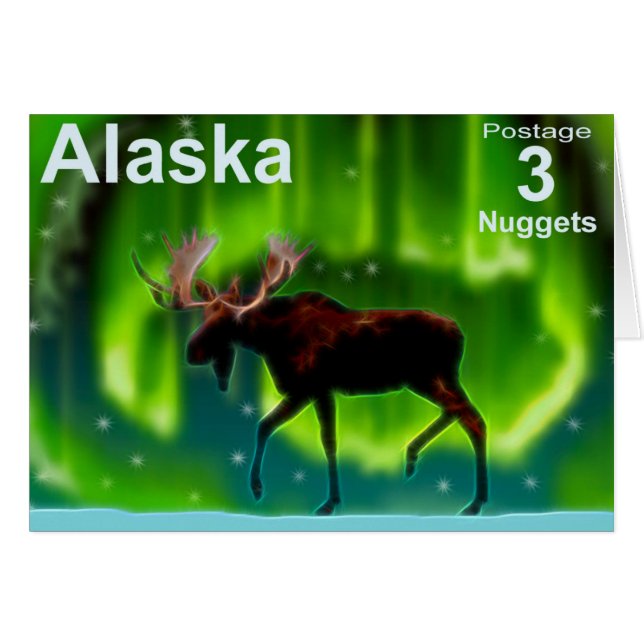 Northern Lights Moose (Vorderseite (Horizontal))