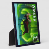 Northern Lights Moose Fotoplatte (Seite)