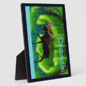 Northern Lights Moose Fotoplatte (Seite)