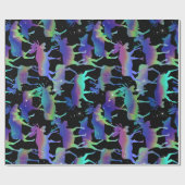 Northern Lights Moose Geschenkpapier (Flach)
