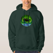 Northern Lights Moose Hoodie (Vorderseite)