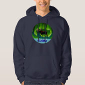 Northern Lights Moose Hoodie (Vorderseite)