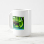 Northern Lights Moose Kaffeetasse (Vorderseite Links)