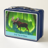 Northern Lights Moose Metall Lunch Box (Rückseite)