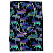 Northern Lights Moose Mittlere Geschenktüte (Vorderseite)