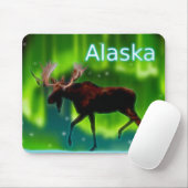 Northern Lights Moose Mousepad (Mit Mouse)