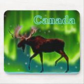 Northern Lights Moose Mousepad (Vorne)