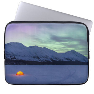 Northern Lights Moose Pass Kenai Peninsula Laptopschutzhülle