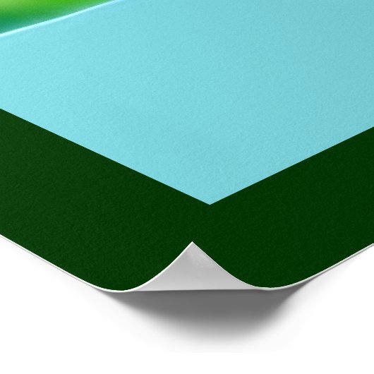 Northern Lights Moose Poster (Ecke)