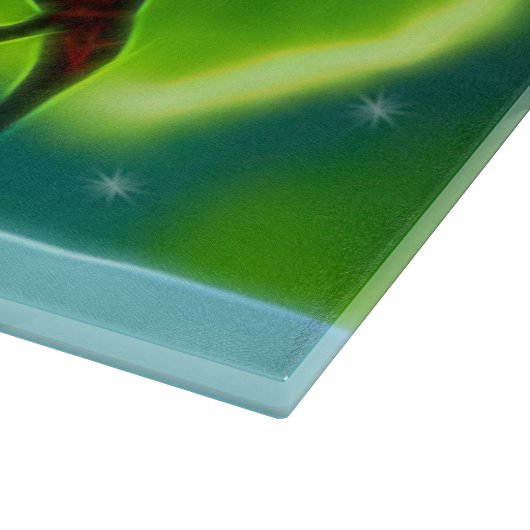 Northern Lights Moose Schneidebrett (Ecke)