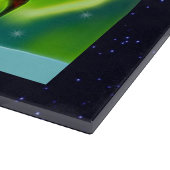 Northern Lights Moose Schneidebrett (Ecke)