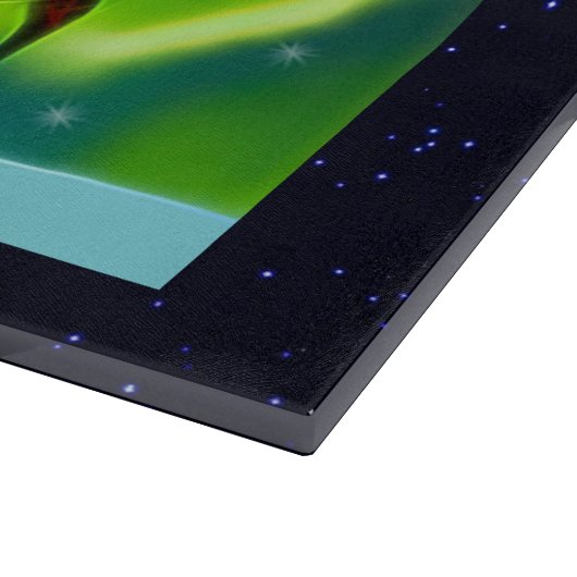 Northern Lights Moose Schneidebrett (Ecke)