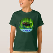 Northern Lights Moose T-Shirt (Vorderseite)